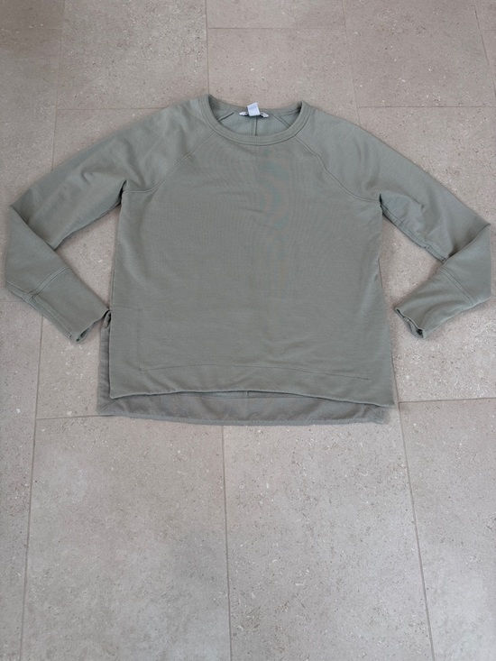 Athleta Sage Green Long-Sleeve Crewneck Top - Picture 4 of 5